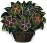 Bouquet by Pavlos Dionyssopoulos, 1994, Papier massicoté sur panneau de bois dans un emboîtage en plexiglas, sold Apr 2023