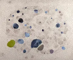 The visible planets III by James Brown, 2007, Huile et mine de plomb sur toile, sold Apr 2023