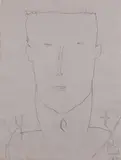 Portrait by James Brown, 1985, Mine de plomb sur papier, sold Apr 2023