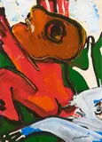 Sans titre by Bengt Lindström, Technique mixte sur papier marouflé sur toile, sold Apr 2023
