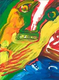 Sans titre by Bengt Lindström, Acrylique sur papier marouflé sur toile, sold Apr 2023