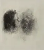 Visages by Eugène Dodeigne, 1961, Fusain sur papier, sold Apr 2023