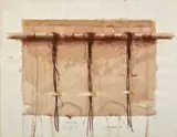 Douze notes d'hiver - Dessin II - II by Gérard Titus-Carmel, 1977, Aquarelle, gouache et sanguine sur papier, sold Apr 2023