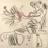 Arabesque by Fabrice Hyber, 2001, Technique mixte et collage sur toile, sold Apr 2023