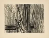 Gravure 26 by Hans Hartung, 1953, Eau-forte en noir, sold May 2023