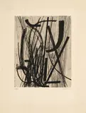 Gravure 16 by Hans Hartung, 1953, Eau-forte en noir, sold May 2023