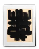Lithographie n°3 by Pierre Soulages, 1957, Lithographie en noir, sold May 2023