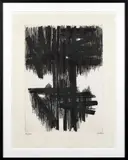 Eau-forte VI by Pierre Soulages, 1957, Eau-forte en noir et gris, sold May 2023