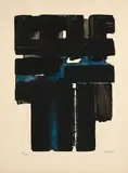 Eau-forte Xa by Pierre Soulages, 1957, Eau-forte en couleurs sur vélin de Rives, sold May 2023
