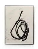 Deux Lignes indéterminées by Bernar Venet, 1989, Lithographie en noir, sold May 2023