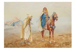 Untitled by Alberto Rosati, watercolor, offered Oct 2019