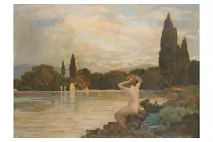 Untitled by Émile-René Ménard, Oil on canvas, sold Oct 2019
