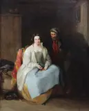 The smuggler at home after a succesful cruise by Henry Perlee Parker, 1850, oil on canvas, sold Feb 2015