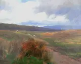 Moorland landscape by Rex Vicat Cole, 1904, oil on canvas, sold Feb 2015