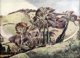 The Chilterns 1923 by Paul Nash, oil on canvas, sold Feb 2015