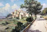 Tralonca' (Corse) by André Beronneau, oil on canvas, sold Feb 2015