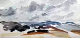 Heathland colours by John Hitchens, oil on canvas, sold Feb 2015