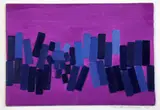 Blue Oblongs on Purple 2 by Wilhelmina Barns-Graham, 1971, oil, sold Feb 2015
