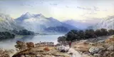 Loch Lubnaig by Edwin A. Penley, 1879, watercolour, sold Feb 2015
