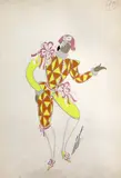 Chorius Arleqhih' Year 1951 by Romain de Tirtoff Erte, gouache, sold Feb 2015