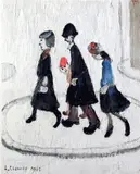 The Family by L. S. Lowry, print, sold Feb 2015