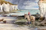 'North landing Flamborough, Waiting for the late boat' by Walter Henry Pigott, offered Nov 2011