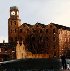 'Old Mill Huddersfield Sunday - Drawing Early Morning Whilst It's Quiet' by Peter Brook, sold Nov 2011