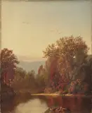river landscape by William Mason Brown, oil on canvas, sold Jan 2014
