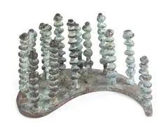 plant form sculpture by Harry Bertoia, bronze, offered Jan 2014