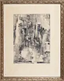 Untitled by Maria Helena Vieira da Silva, color lithograph, sold Jan 2014