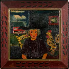 portrait by David Y. Ellinger, oil on canvas, sold Jan 2014