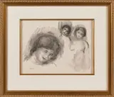 {La Pierre Aux Trois Croquis} by Pierre-Auguste Renior, lithograph, sold Dec 2013