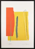signed lithograph by Larry Zox, pencil, sold Dec 2013