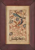 and cutwork bookplate for Joseph Hoch by Wilhelmus Antonius Faber, watercolor, sold Oct 2013