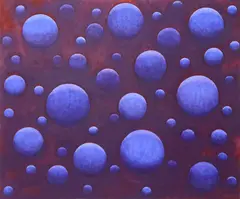 Music of the Spheres by Paul Brach, 2002, oil on canvas, sold May 2024
