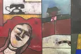 Untitled (from "On Japonisme") by Richard Merkin, pastel on paper, sold May 2024