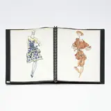 34 Illustrations for Geoffrey Beene in Spring '83 Portfolio by Jesper Nyeboe, c. 1983, watercolor and graphite, sold Jul 2024