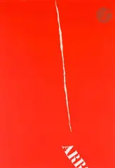 ARR by Jean Degottex, 1972, Collage de papier découpé ou arraché sur papier gouaché monté sur panneau, sold Dec 2021