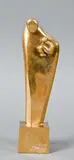 Terre mère by Danielle Souanin, Epreuve en bronze doré poli, sold Jun 2021