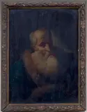 Tête d'homme barbu by Christian Wilhelm Ernst Dietrich, Panneau, sold Oct 2016