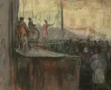 La fête foraine by Siebe Johannes ten Cate, Pastel, sold Jun 2016