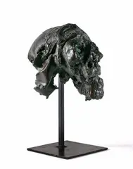 Tête d'homme by Jean Roulland, 1973, Epreuve en bronze à patine brune, sold Dec 2017