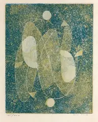 Sans titre. 1970. (Spies et Leppien 143). 24,5 x 19, 7 cm by Max Ernst, Eau-forte et aquatinte en couleurs sur vélin, sold Oct 2017