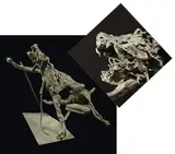 Le chien hurlant by Paul Rebeyrolle, 1995, Epreuve en bronze signée à la base, sold Jun 2010
