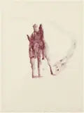 Personnages by Miquel Barceló, 1989, Aquarelle sur papier, sold Jun 2010