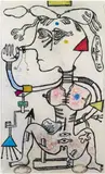 Sans titre by Michel Macréau, 1982, Pastel et fusain sur papier, sold Jun 2010