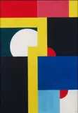 Deux traits jaunes by István Beöthy, 1942, Gouache sur papier, sold Jun 2010