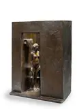 Cabine téléphonique by André Barelier, Epreuve en bronze, sold Jun 2021