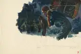 Sans titre by René Follet, Gouache sur papier, sold Jun 2021