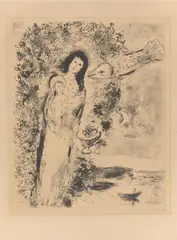 Vierge aux poissons by Marc Chagall, 1951, Lithografie auf Arches-Velin, sold Sep 2026